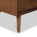Oskar 3 Drawer Grooved Bedside Table