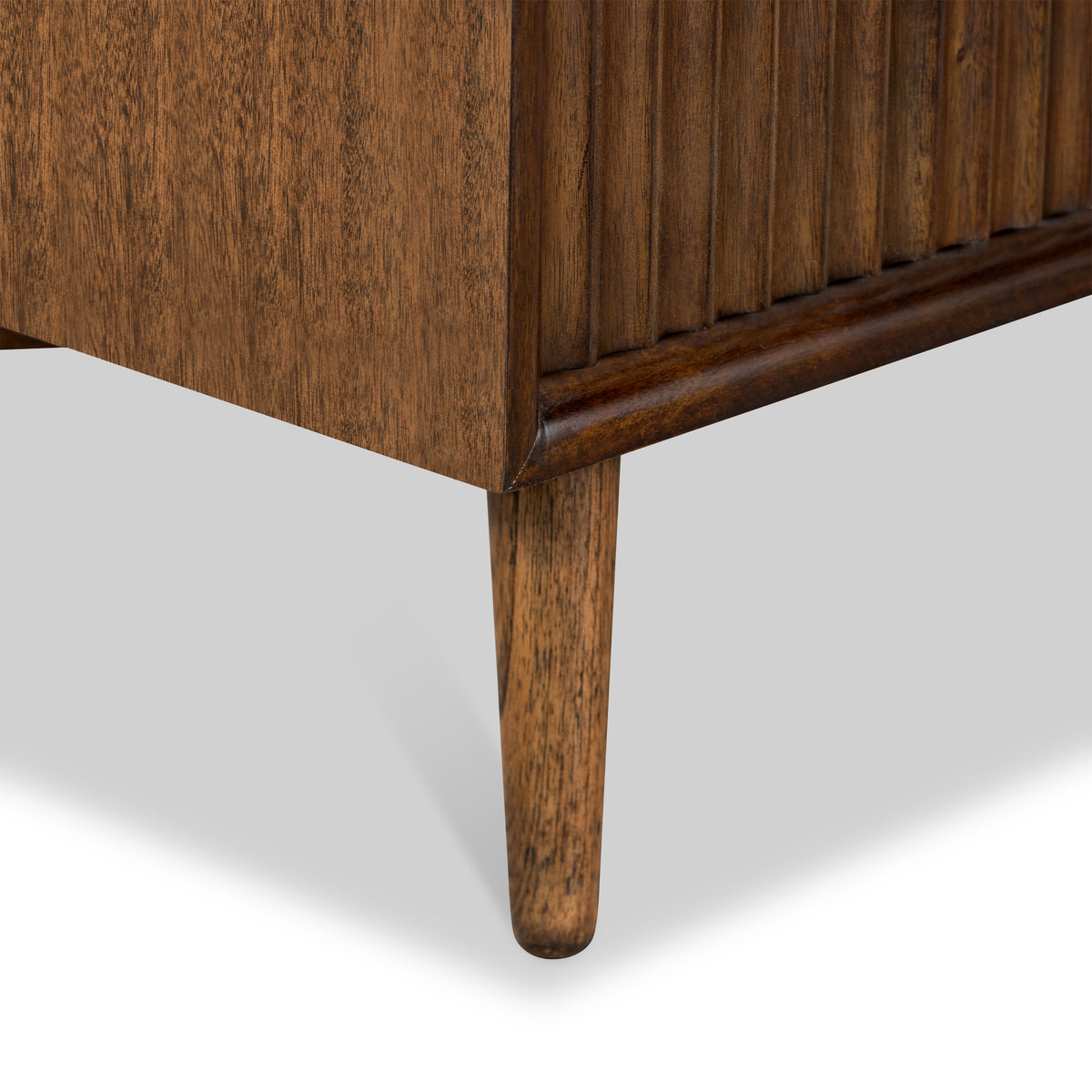 Oskar 3 Drawer Grooved Bedside Table