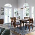 Oskar Extending Dining Table Set for 6 for Dining Room