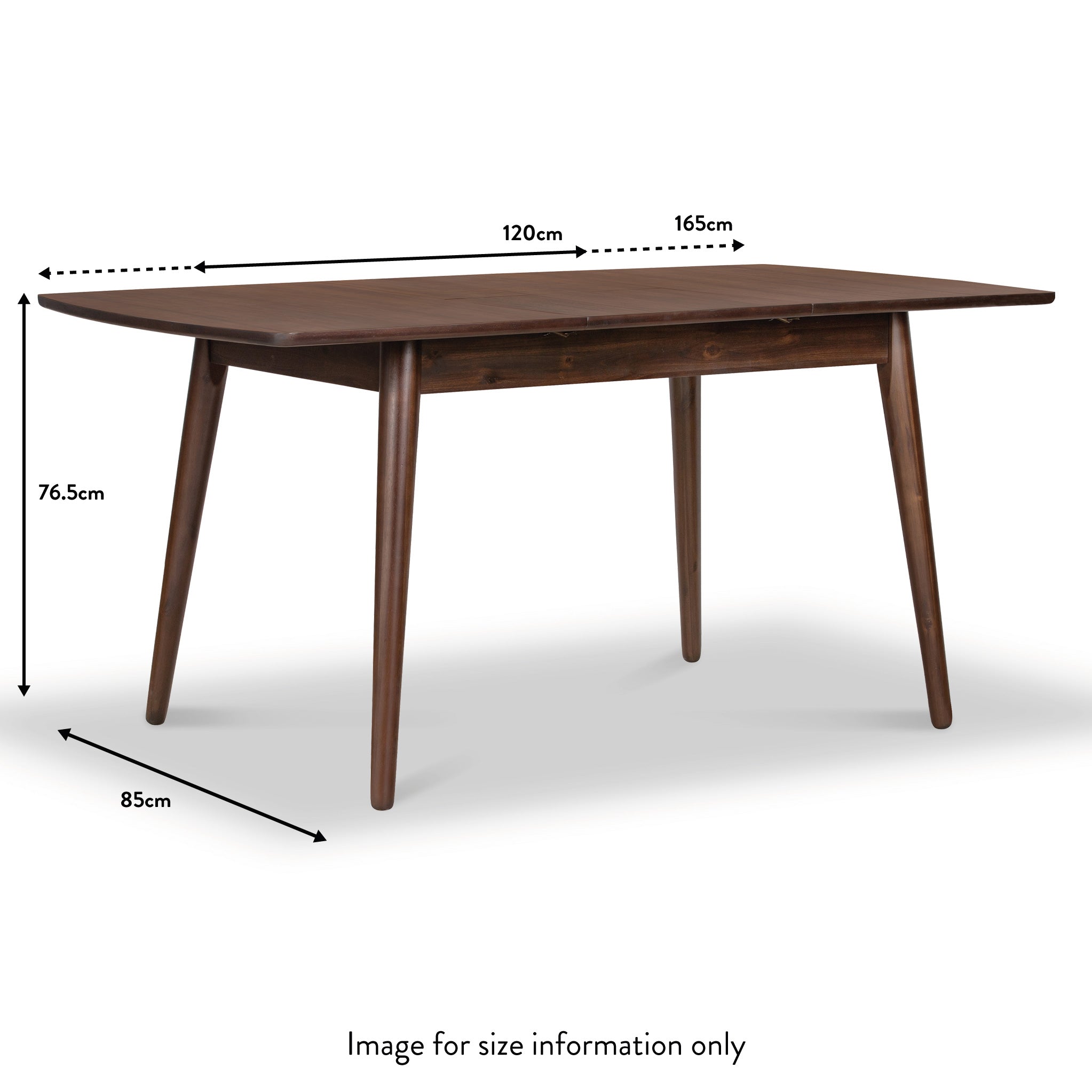 Dining table sales set size