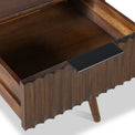 Oskar 1 Drawer Grooved Side Table