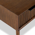 Oskar 1 Drawer Grooved Lamp Side Table