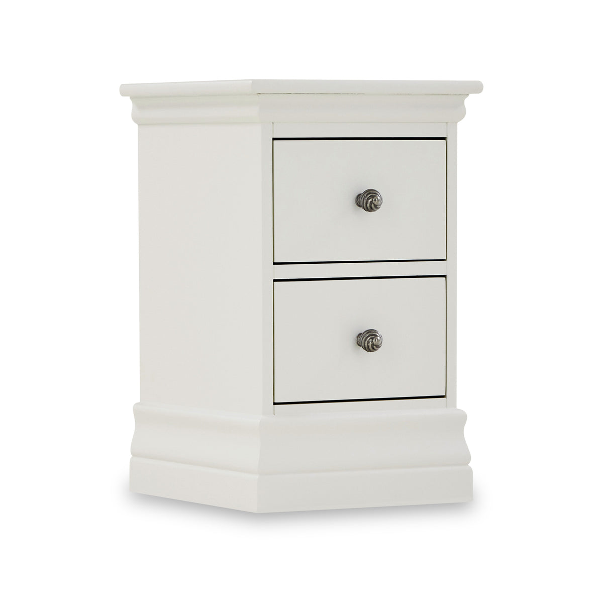 Porter Grey 2 Drawer Narrow Bedside Table