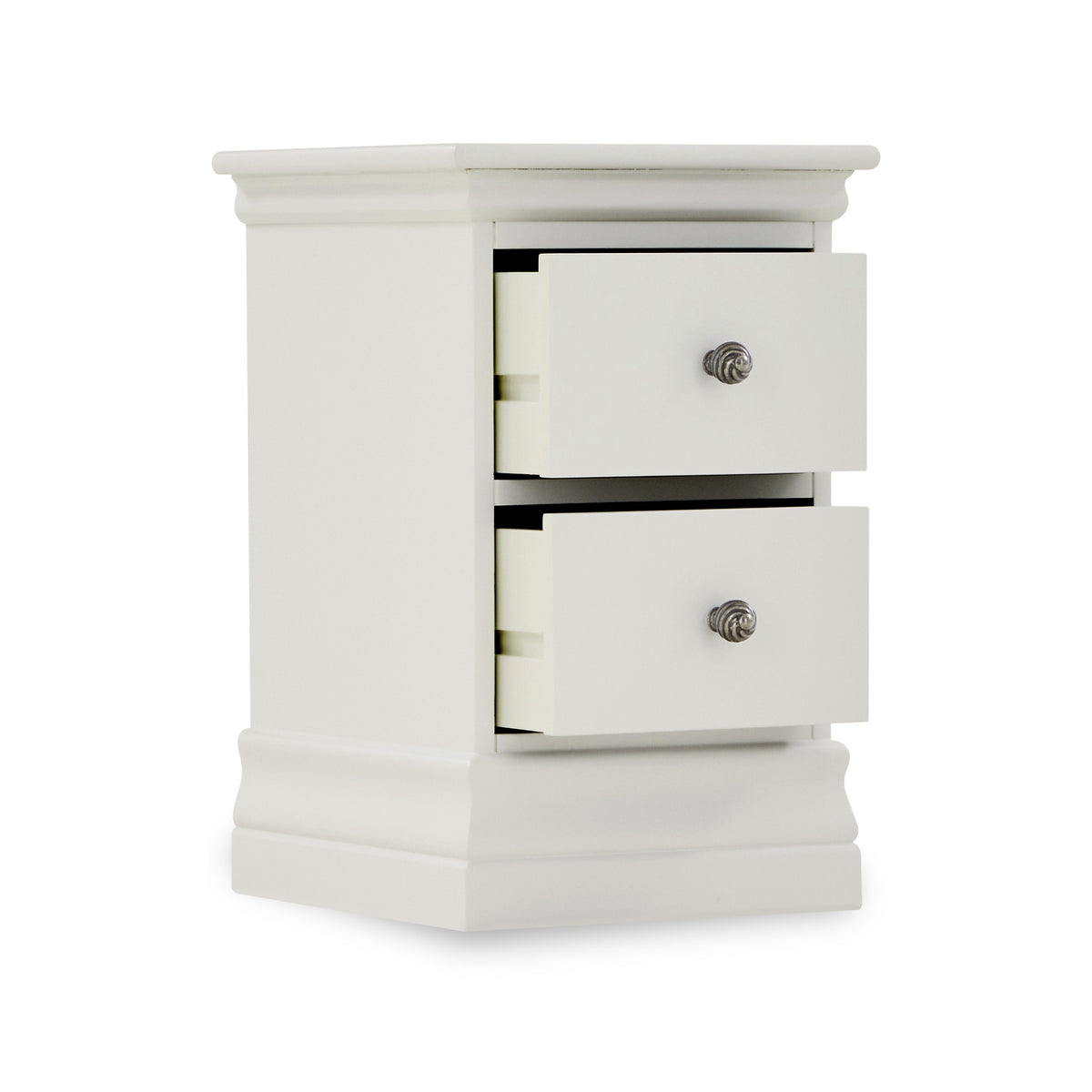Porter Grey 2 Drawer Narrow Bedside Table