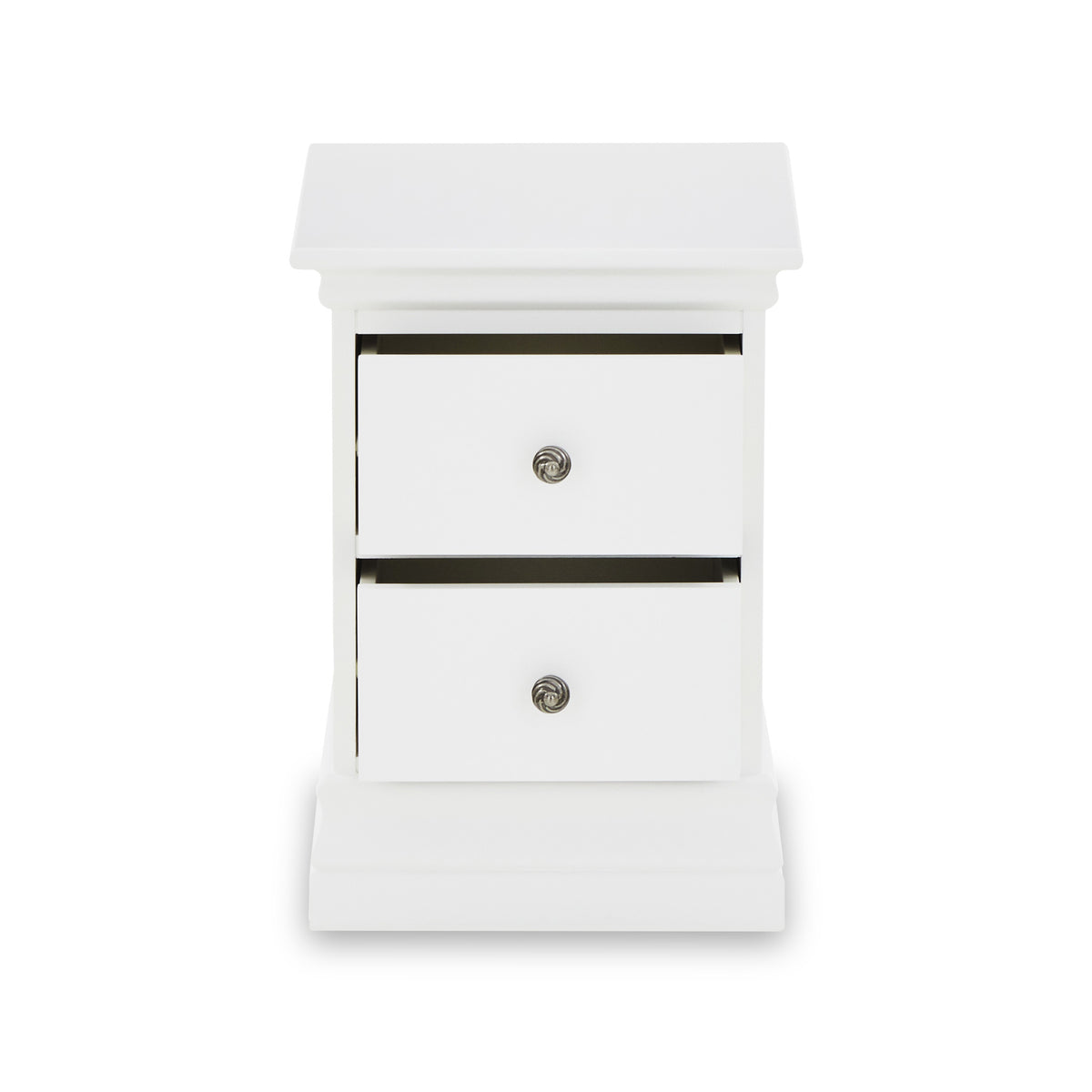 Porter White 2 Drawer Narrow Nightstand