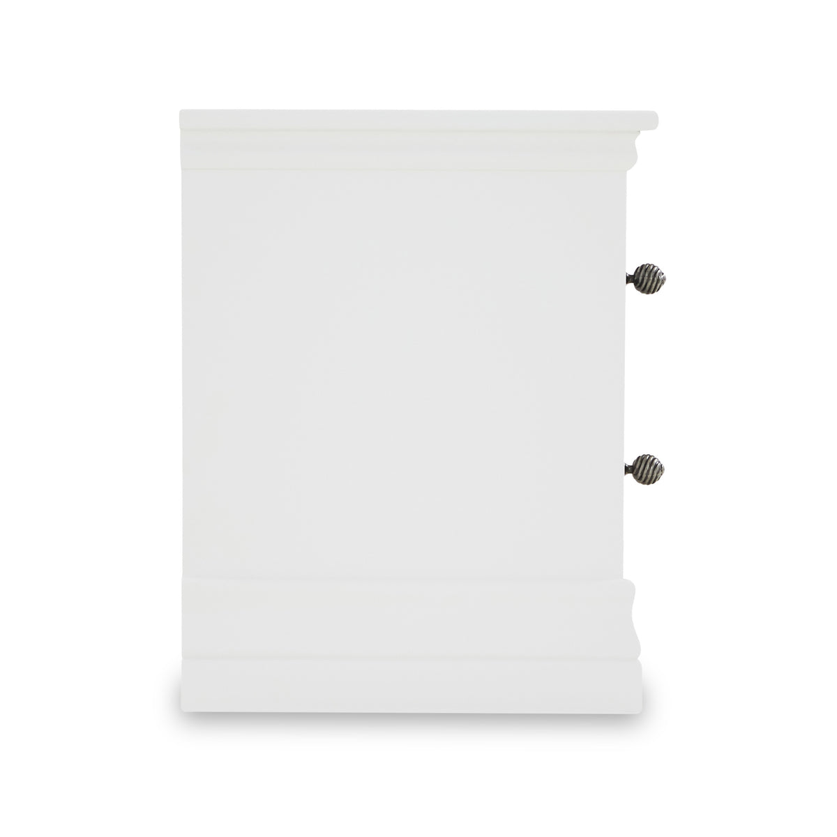 Porter White 2 Drawer Narrow Bedside Table