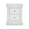 Porter White 2 Drawer Bedside Table 
