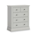 Porter Grey 2 Over 3 Chest of Drawers from Roseland Furniture