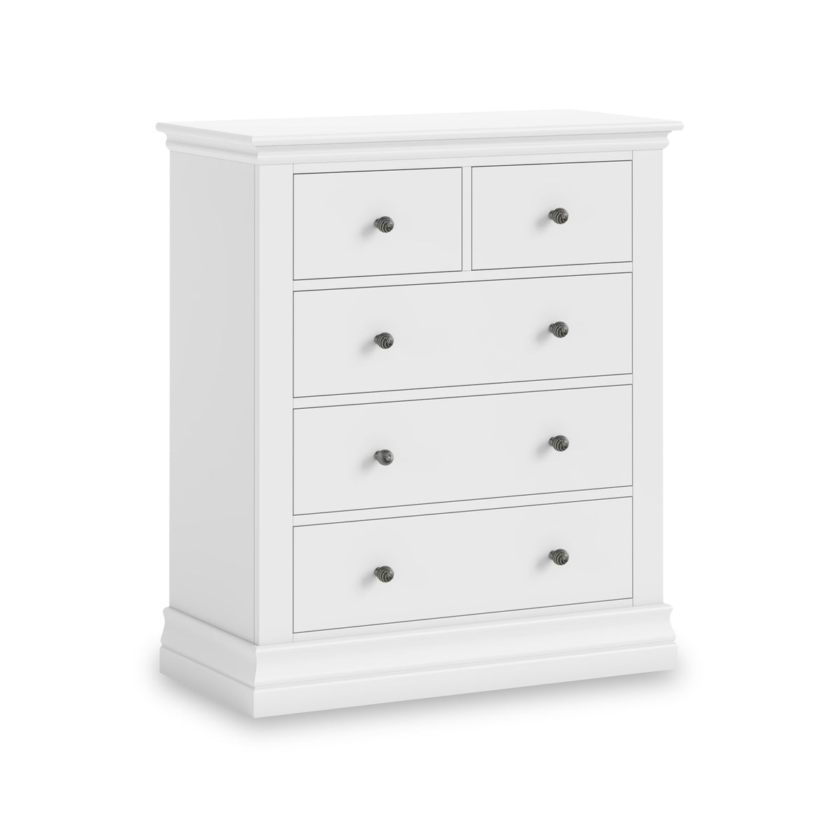 Porter White 2 Over 3 Chest of Drawers from Roseland Furniture