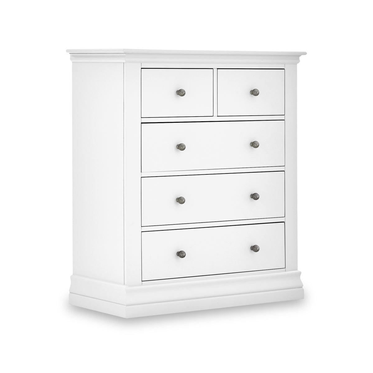 Porter White 2 Over 3 Chest of Storage Drawers