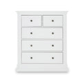 Porter White 2 Over 3 Chest of Drawers for bedroom