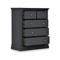 Porter Charcoal 2 Over 3 Chest of Storage Drawers