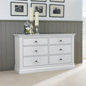 Porter Grey 6 Drawer Wide Storage Chest