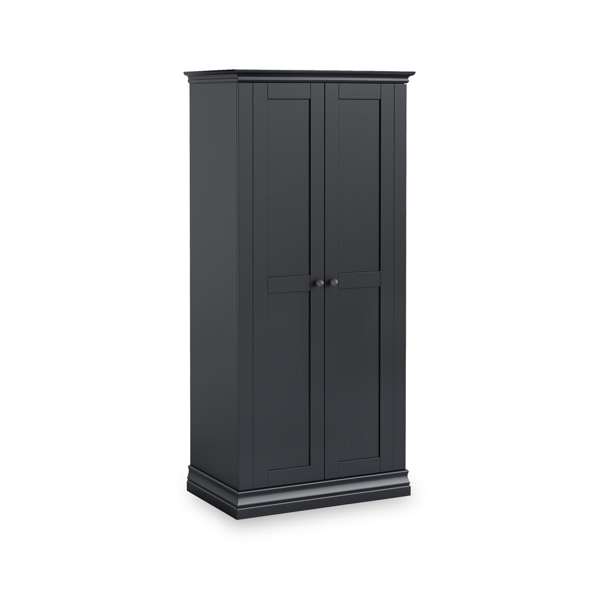 Porter Charcoal Full Hanging Double Wardrobe from Roseland Furniture