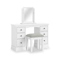 Porter White 6 Drawer Storage Dressing Table (mirror and stool not included)