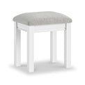 Porter White Upholstered Dressing Table Stool from Roseland Furniture