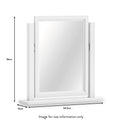 Porter Tilting Vanity Mirror dimensions