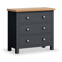 Farrow Charcoal Small 3 Drawer Chest from Roseland Furniture
