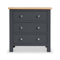 Farrow Charcoal Small chest of drawers from Roseland Furniture