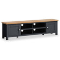 Farrow Charcoal 180cm Extra Wide TV Stand from Roseland furniture