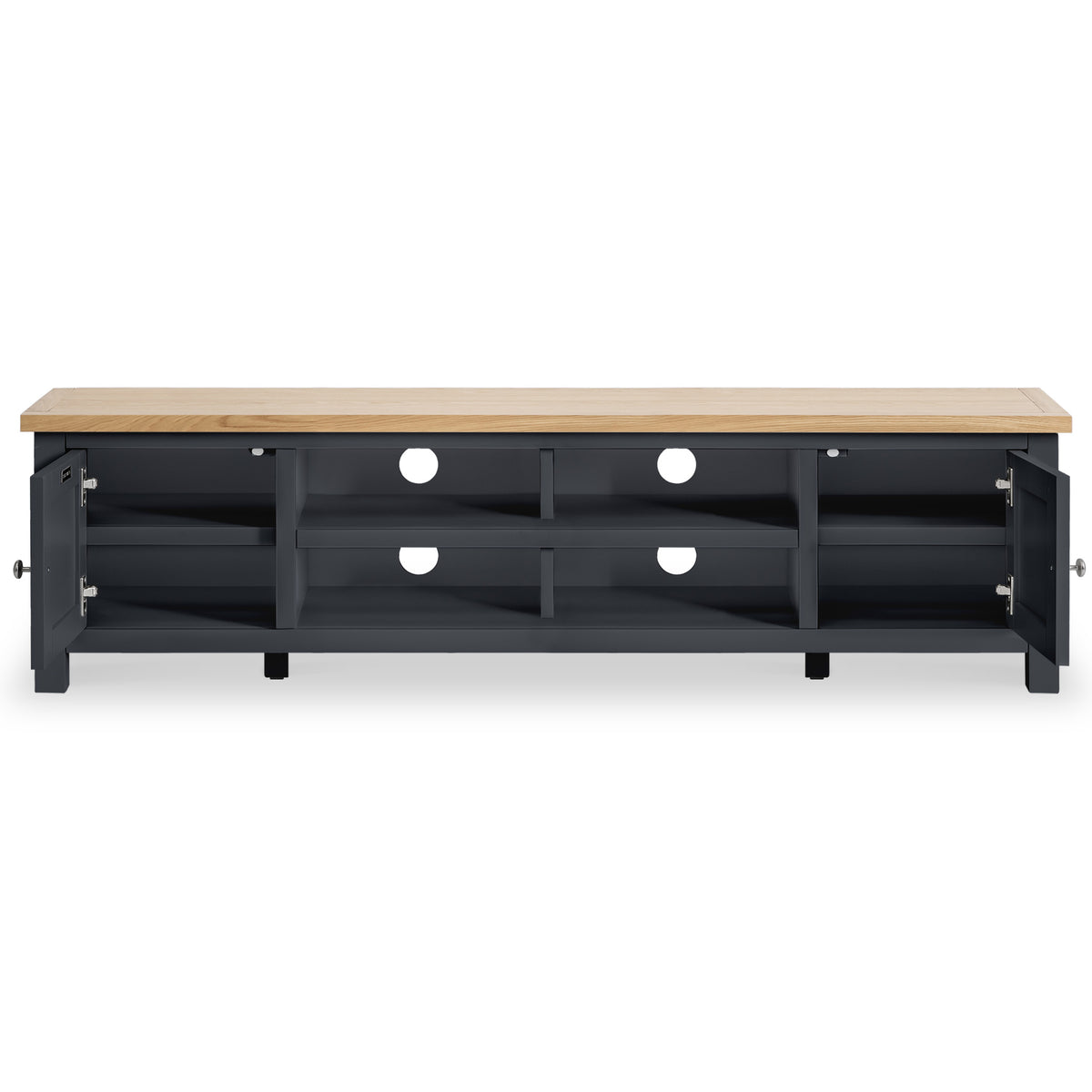 Farrow Charcoal 180cm Extra Wide TV Cabinet