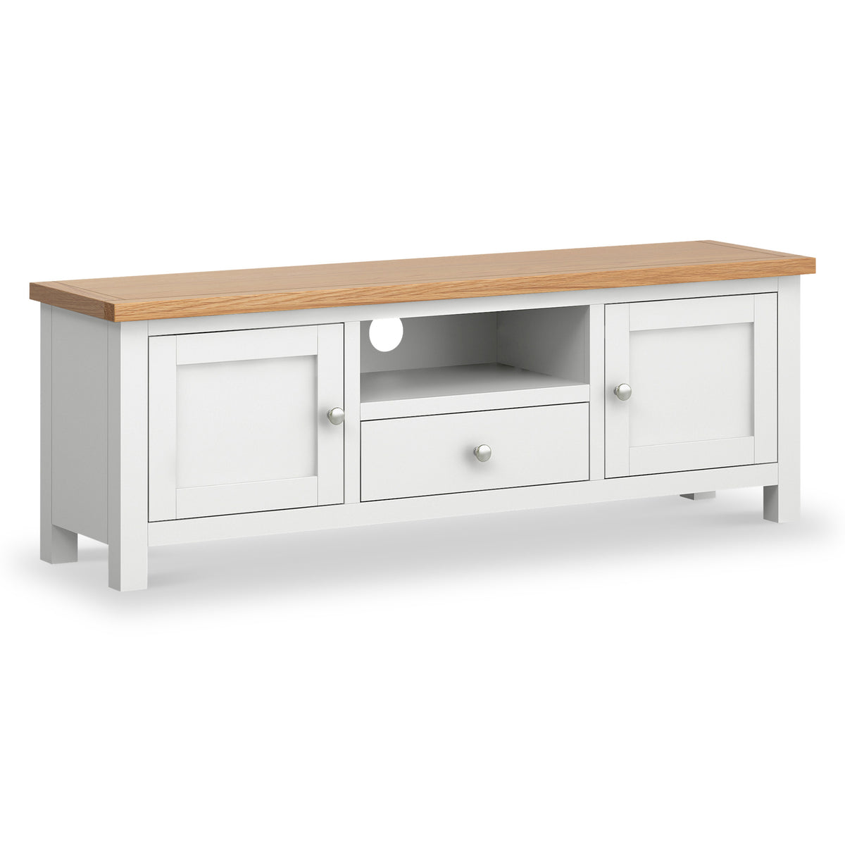 Farrow White 140cm Wide TV Stand from Roseland Furniture