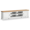 Farrow White 180cm Extra Wide TV Stand from Roseland Furniture