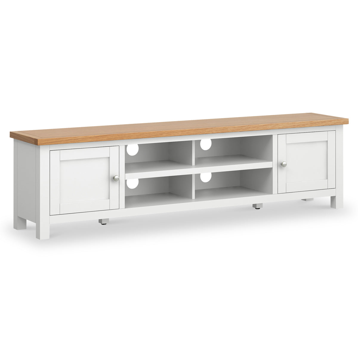 Farrow White 180cm Extra Wide TV Stand from Roseland Furniture