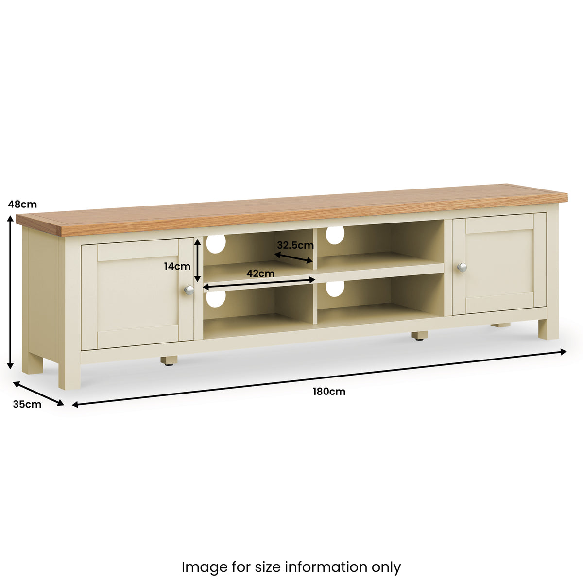Farrow 180cm Extra Wide TV Stand dimensions