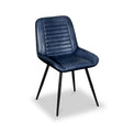 Solene Leather Pleated Back Dining Chair from Roseland
