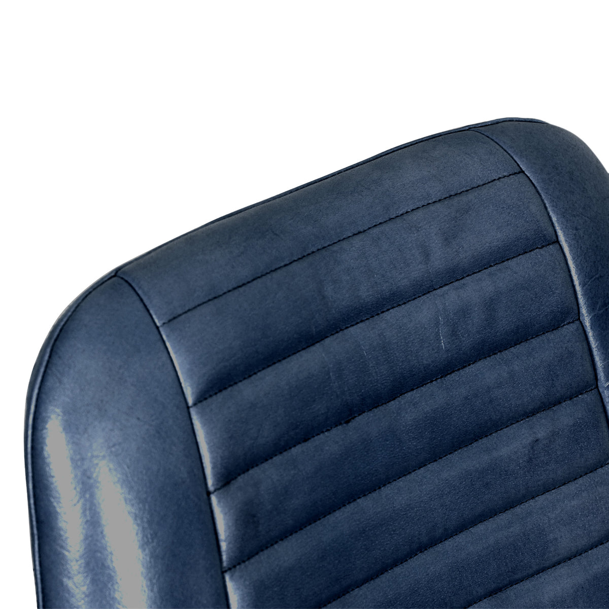 Solene Leather Pleated Back Dining Chair from Roseland