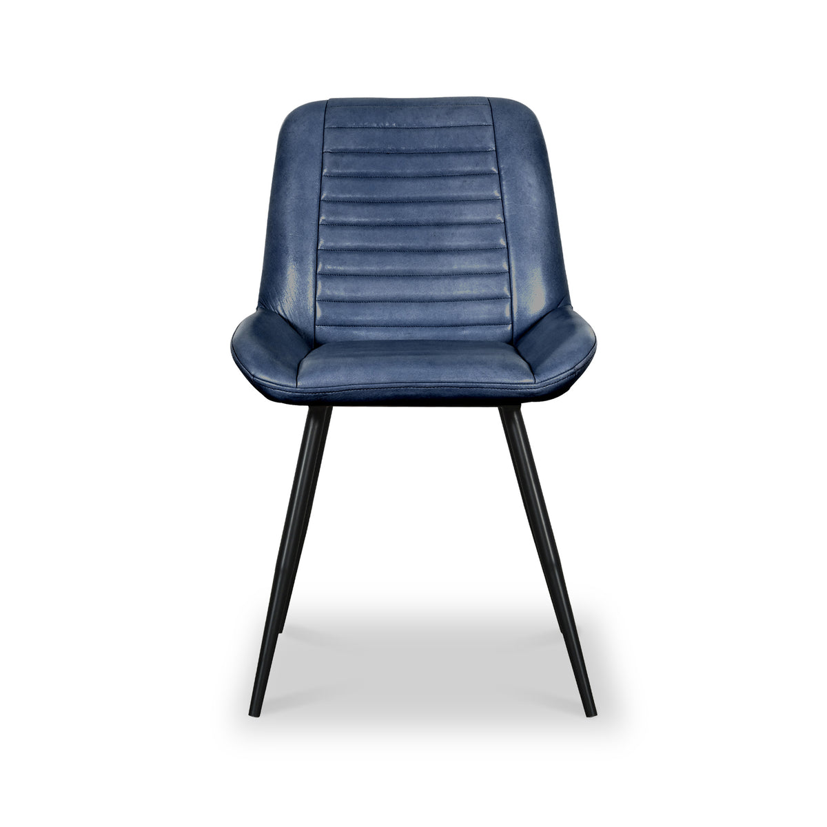 Solene Leather Pleated Back Dining Chair from Roseland