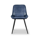 Solene Leather Pleated Back Dining Chair from Roseland