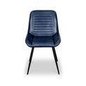 Solene Leather Pleated Back Dining Chair from Roseland