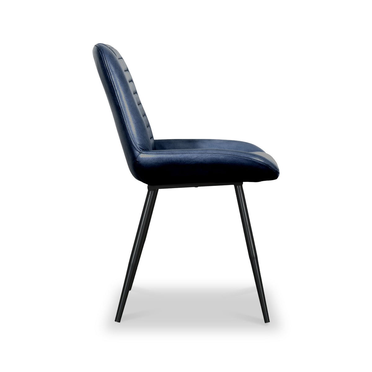 Solene Leather Pleated Back Dining Chair from Roseland