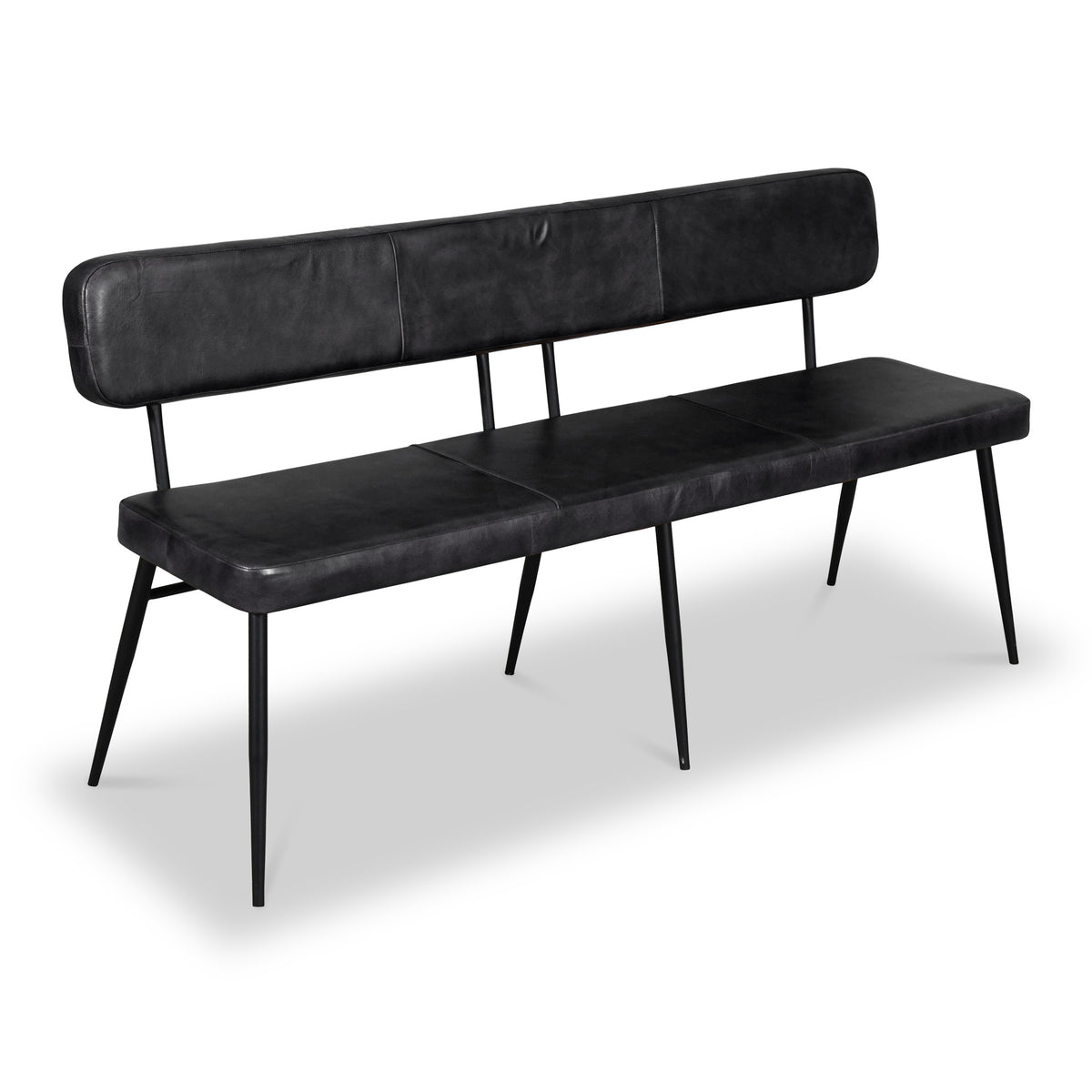 Nolar Leather 160cm Bench with High Back from Roseland