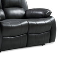 Valencia Grey 2 Seater Reclining Air Leather Sofa - Close up of  front