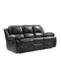Valencia Grey 3 Seater Reclining Air Leather Sofa by Roseland Furniture