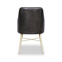 Billie Dark  Green Leather Carver Dining Chair from Roseland Furniture