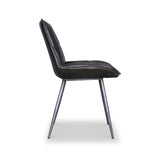 Danica Dark Green Buffalo Leather Dining Chair