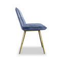 Danica Blue Buffalo Leather Dining Chair