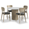 Jakob Oak Curved Dining Chair for dining room
