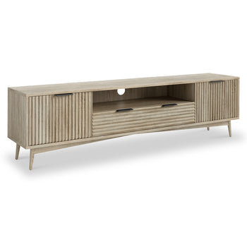Jakob Oak Wide 180cm Grooved TV Unit
