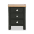 Farrow Smoke 3 Drawer Bedside Table