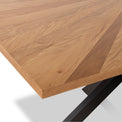 Sunburst Oak 150cm Rectangular Dining Table