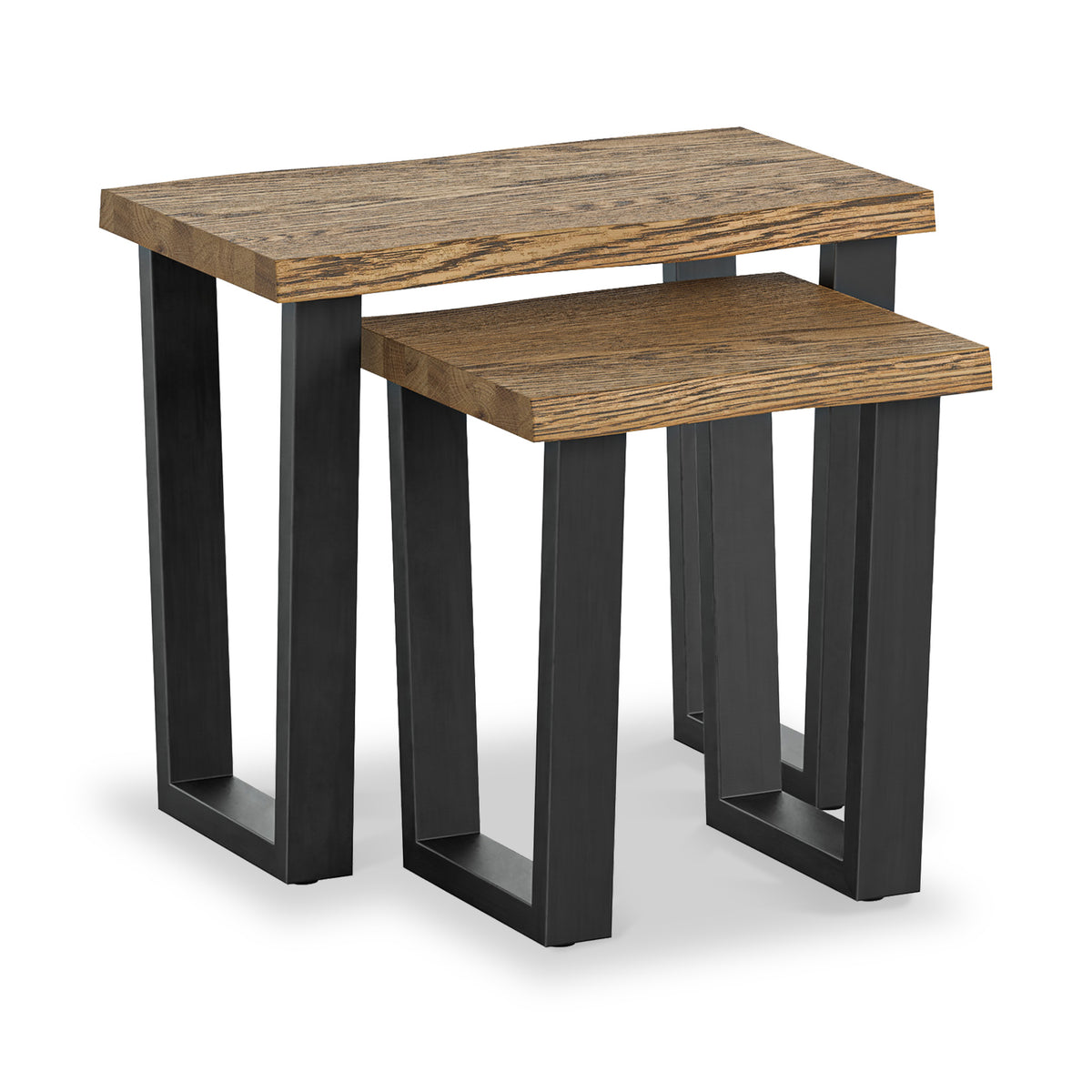 Isaac Oak Nest of Tables from Roseland Furniture
