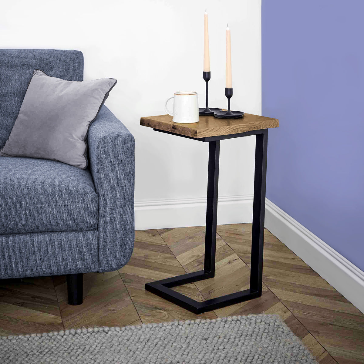 Isaac Oak Side Table from Roseland Furniture