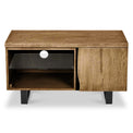 Isaac Oak 90cm Small TV Stand from Roseland Furniture