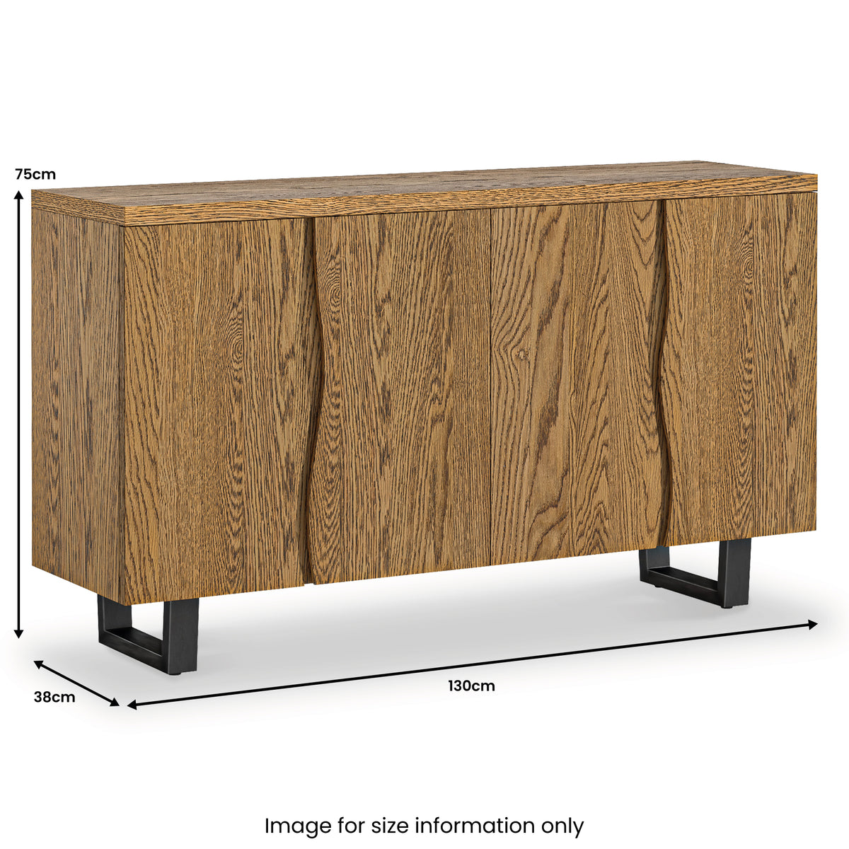 Isaac Oak Large Sideboard dimensions