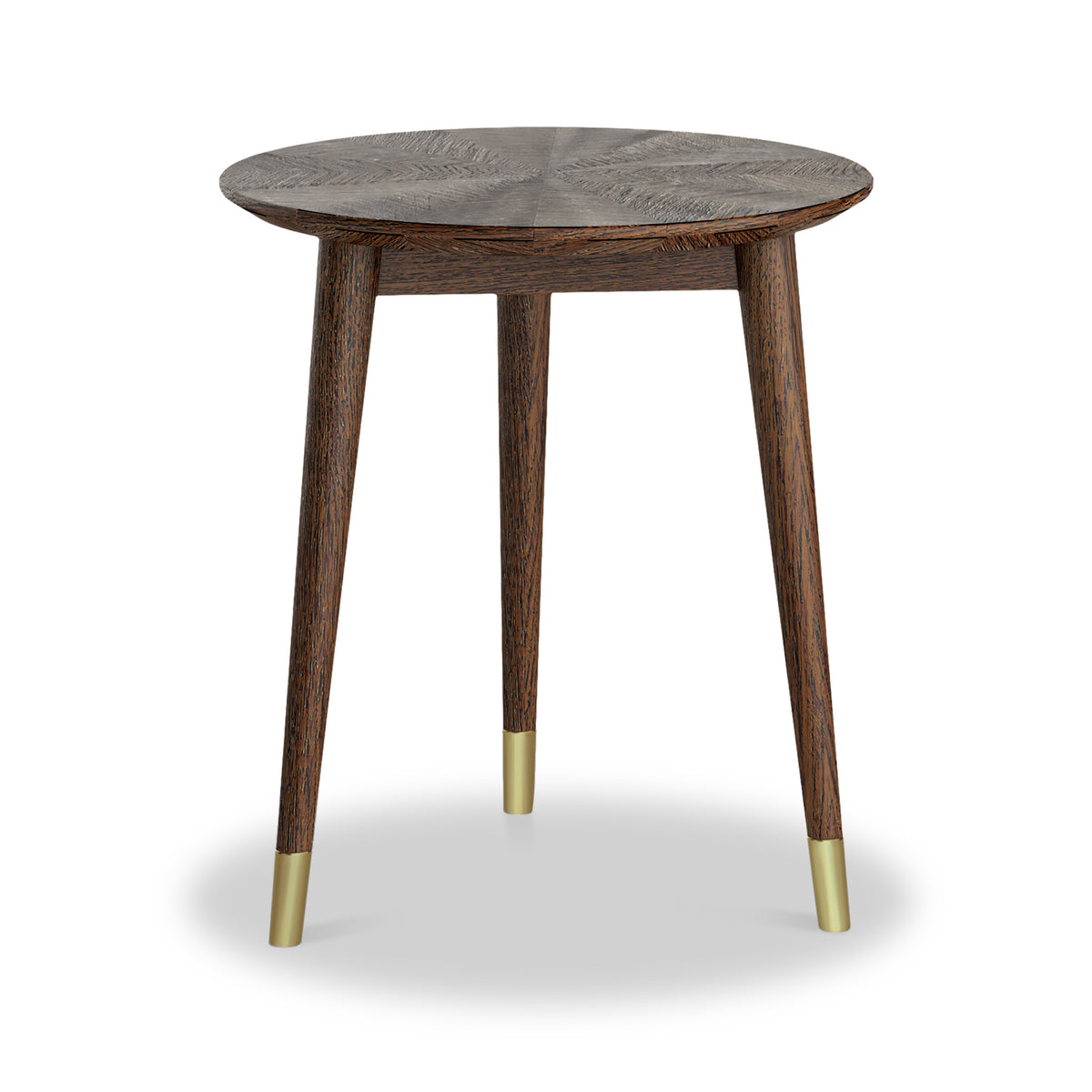 Moira Oak Round Side Table from Roseland Furniture